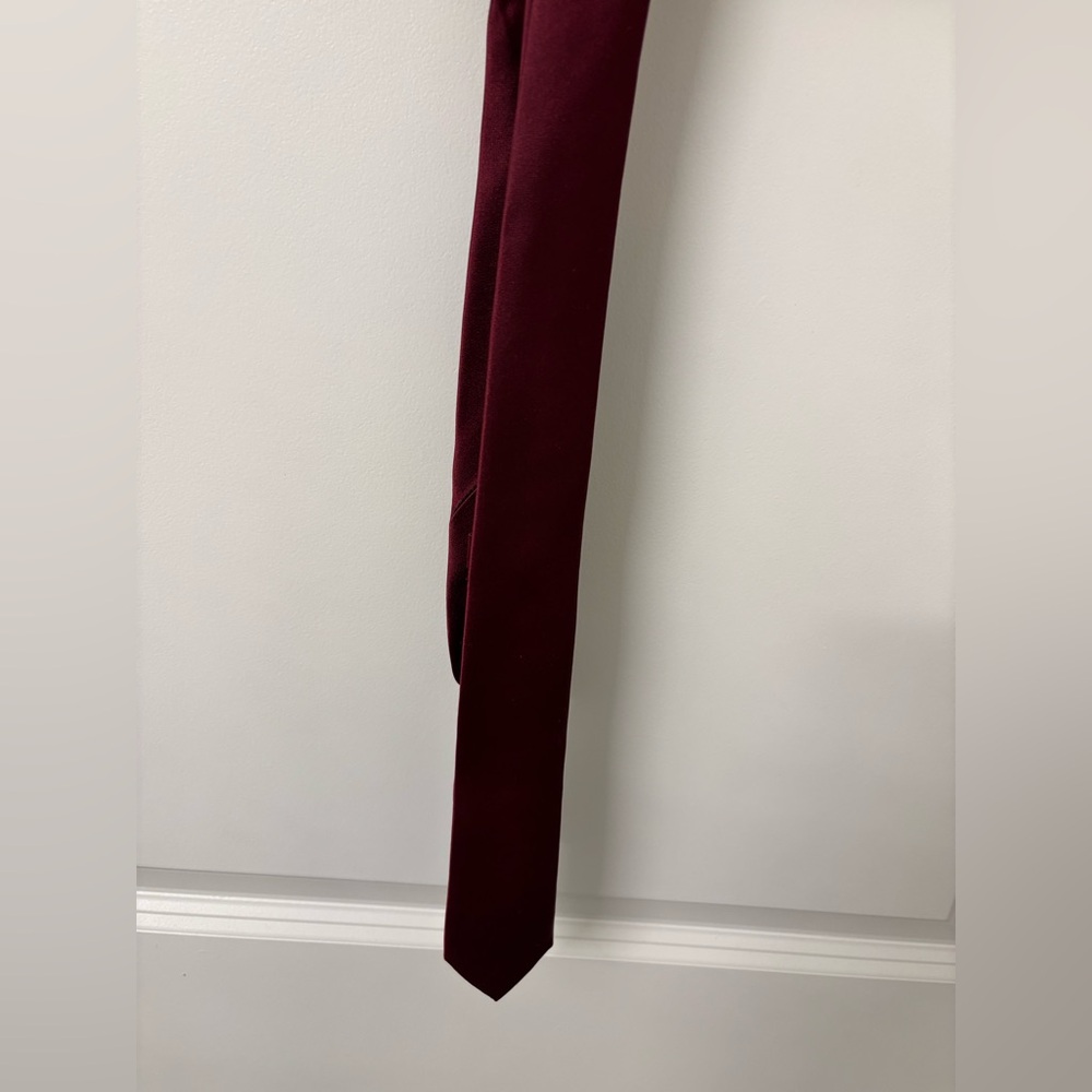 Burgundy Penguin Silk Tie